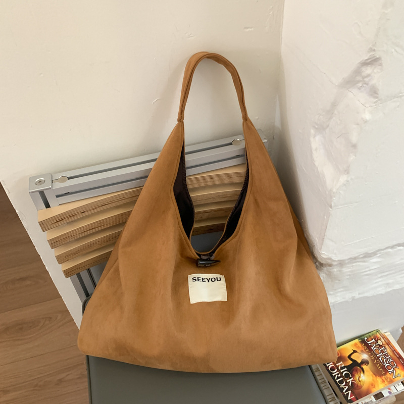 Ženska tote torba u korejskom stilu od platna, velika kapaciteta, slova u kontrastnim bojama, preko ramena ili crossbody