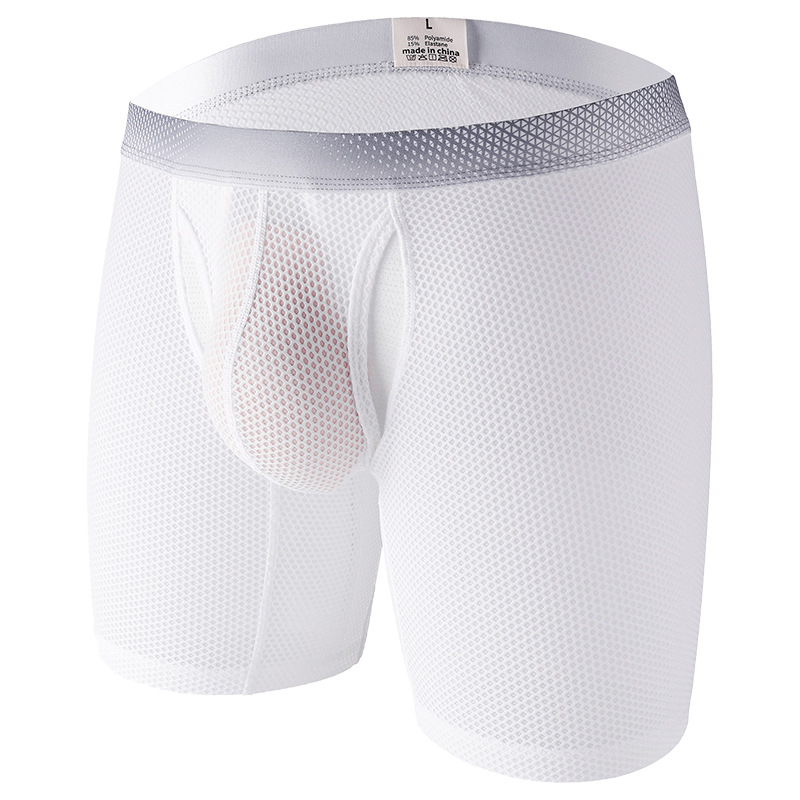 Duge muške bokserice od Ice Silk materijala, mekane i prozračne, protiv trenja, produžena verzija