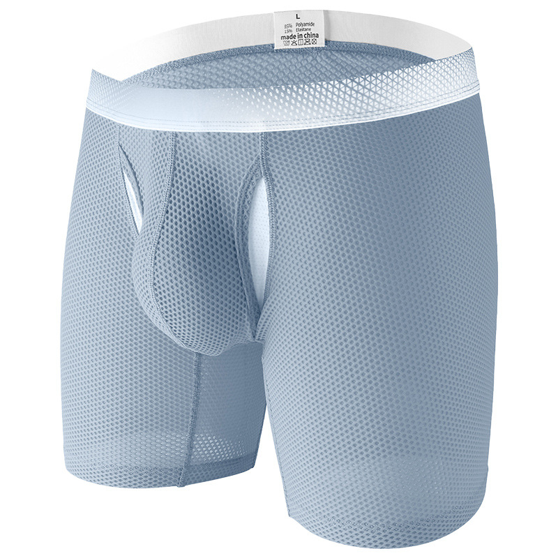 Duge muške bokserice od Ice Silk materijala, mekane i prozračne, protiv trenja, produžena verzija