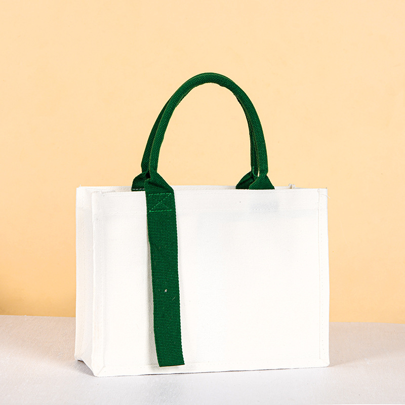 Geantă tote din pânză, personalizabilă, cu finisaj din material de bumbac acoperit, capacitate mare, imprimare
