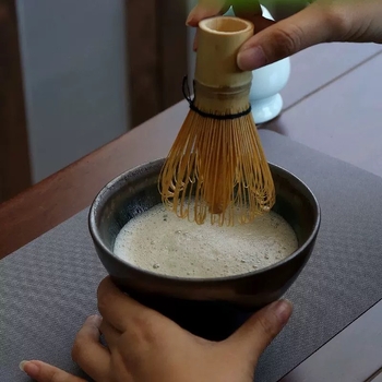 ceașcă de ceai Jian Kiln cu glazură oil-drop, dimensiune mare 12,5 cm, design cu fir auriu și dovleac atârnat