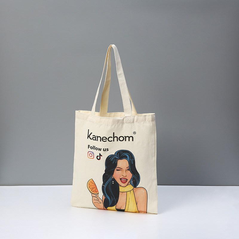 Geantă de pânză pentru cumpărături, personalizabilă cu imprimare de logo, design cultural și creativ