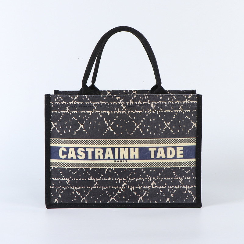 Geantă tote din pânză, personalizată, potrivită pentru ieșiri și la serviciu, cu capacitate mare
