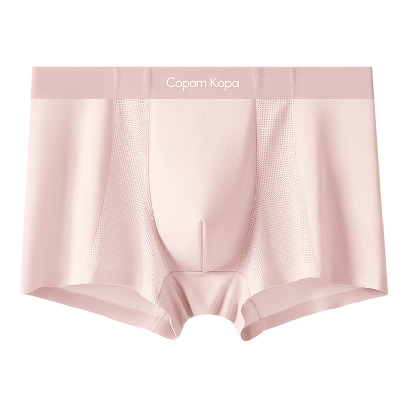 Férfi modalból készült varrat nélküli boxer brief, lélegző hálós szövettel, 2025 modell