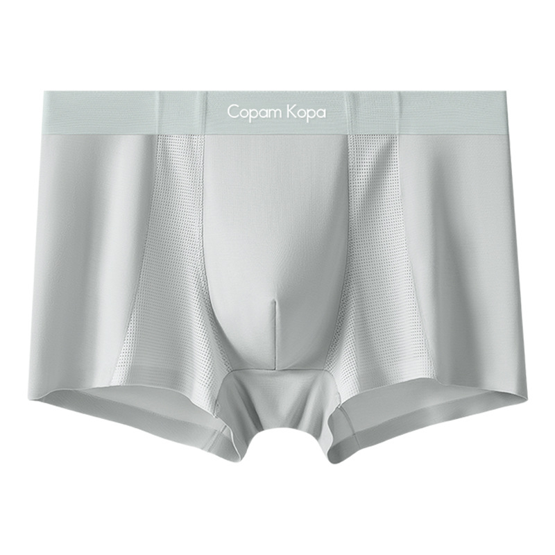 Férfi modalból készült varrat nélküli boxer brief, lélegző hálós szövettel, 2025 modell