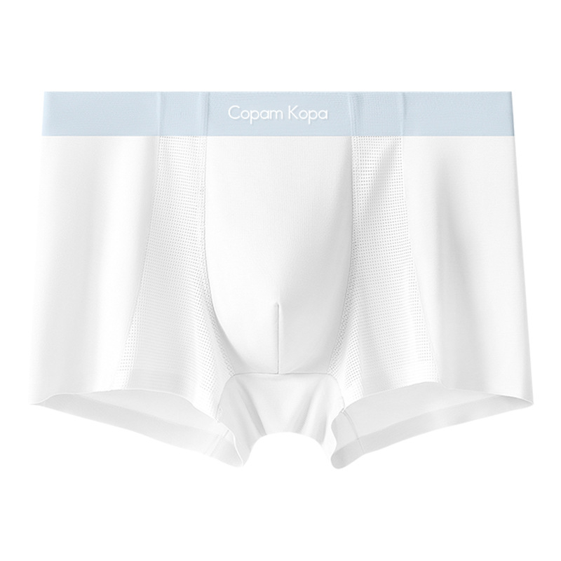 Férfi modalból készült varrat nélküli boxer brief, lélegző hálós szövettel, 2025 modell