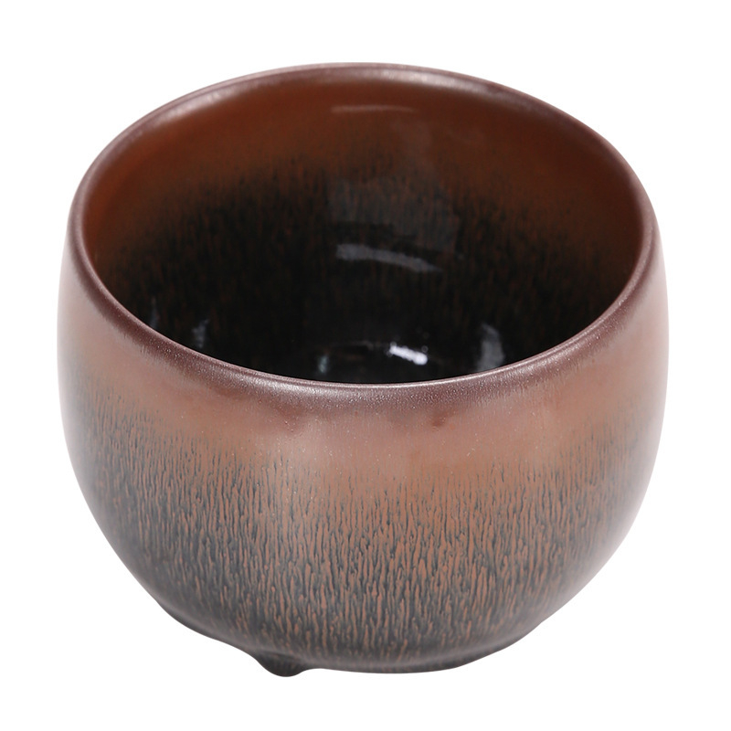 Jianyang Jianzhan: glazură minerală originală, ceramică lucrată manual, corp din fier, ars cu lemn, textură păr de iepure, Kirin albastru, ceașcă Tianmu pentru spălatul ceaiului, intrare apă, vas pentru zaț de ceai