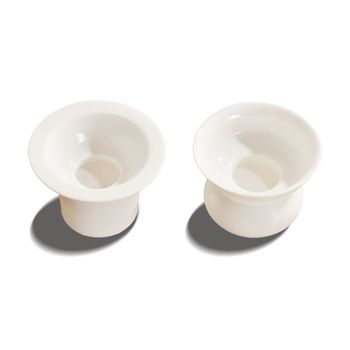 Suport ceramic pentru filtru de ceai, alb pur, pentru ceremonia de ceai