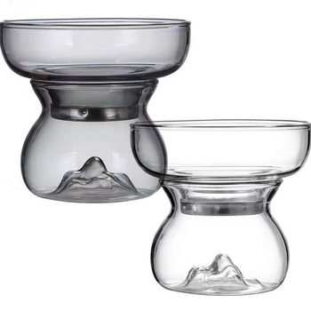 Set de ceai din sticlă Guanshan cu filtru pentru ceai și recipient de distribuție transparent