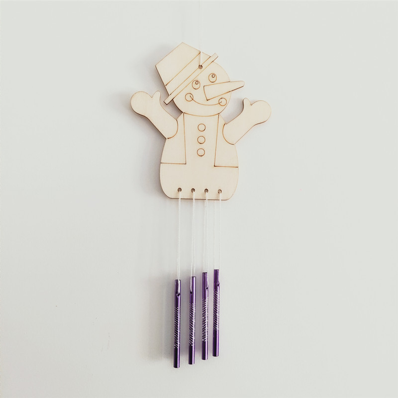 DIY drveni zvončić za vjetar za djecu — ručno izrađeni drveni zvončići, set materijala, dimenzije 15×30 cm