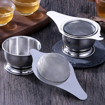 Set filtru de ceai din oțel inoxidabil cu suport pentru ceai, filtru pentru ceai cu flori și separator de apă pentru ceai – accesorii pentru ceremonia ceaiului