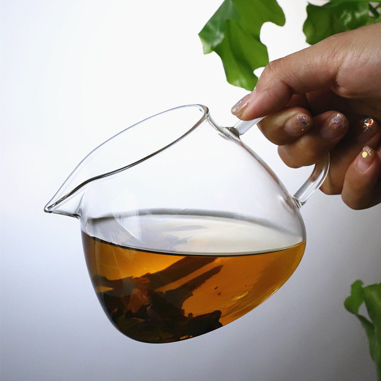 Set de ceai Kung Fu din sticlă borosilicat transparentă, cu capacitate mare, pentru casă și birou