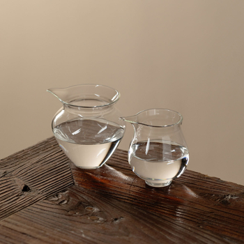 Xunyun Yaji pahar de ceai din sticlă borosilicată, design Zen, capacitate mică