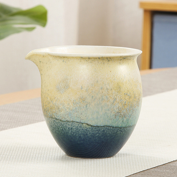 Set de ceai ceramic în stil japonez, cu filtr, set Kung Fu pentru ceai, cană pentru împărțire ceai, design retro luxos