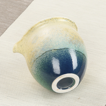 Set de ceai ceramic în stil japonez, cu filtr, set Kung Fu pentru ceai, cană pentru împărțire ceai, design retro luxos