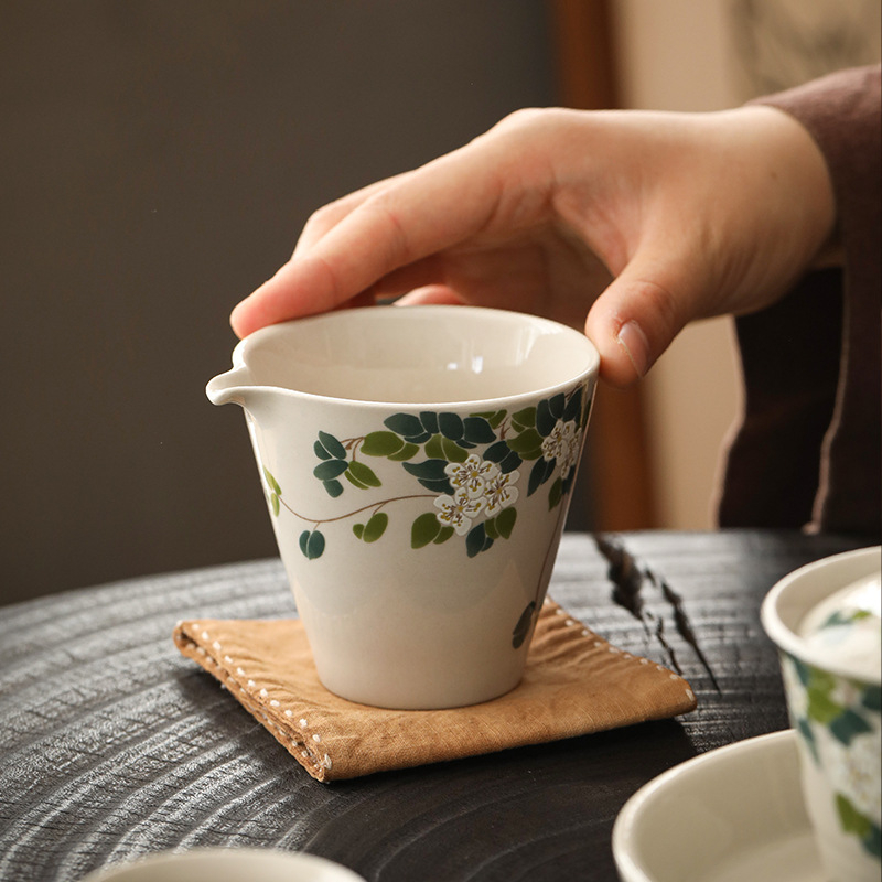 Cupe Gongdao ceramică, tavă de ceai și accesorii pentru setul Kung Fu de ceai, stil modern proaspăt
