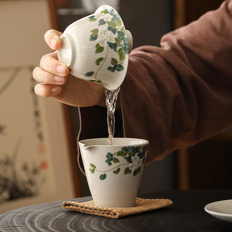 Cupe Gongdao ceramică, tavă de ceai și accesorii pentru setul Kung Fu de ceai, stil modern proaspăt