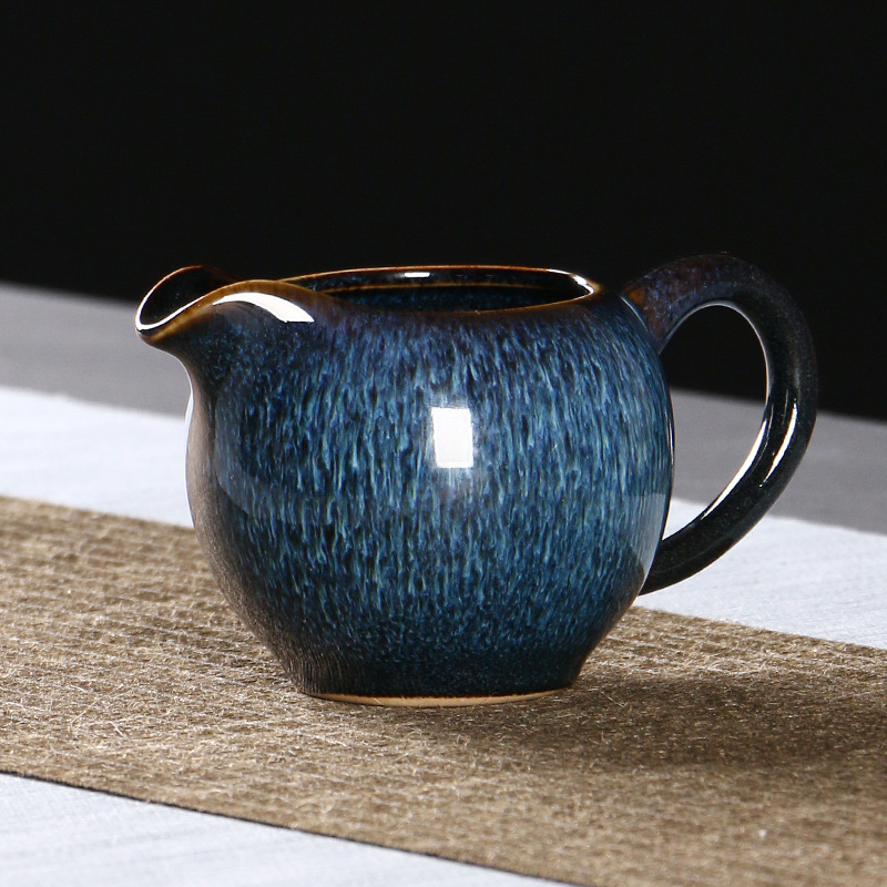 Ceașcă ceramică Gongdao cu glazură Jun kiln, tavă pentru ceai și accesorii pentru ceai