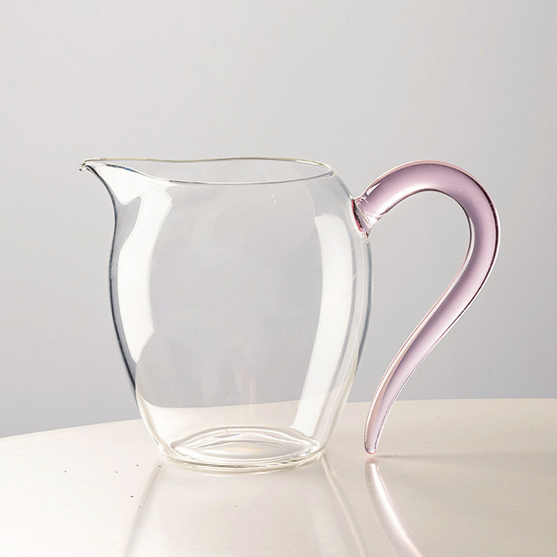 Ceașcă de ceai din sticlă borosilicată, design cu roză, divizor de ceai transparent, set Gongfu și accesorii pentru ceremonia ceaiului