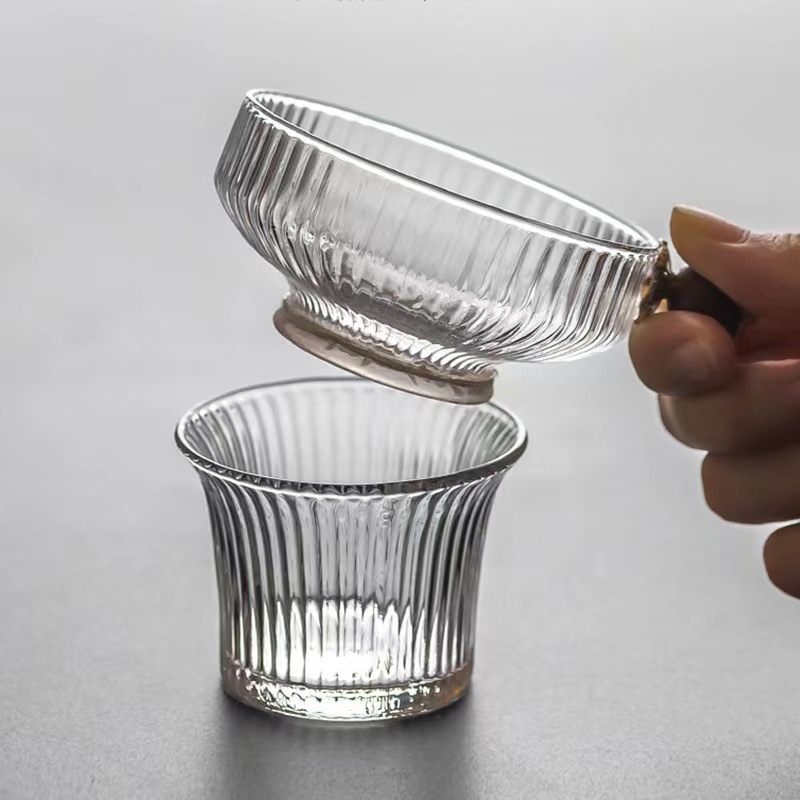 Filtru de ceai creat pentru set Gongfu de casă, sită de ceai și accesorii, model vertical