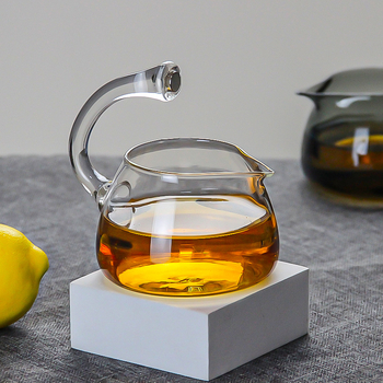 Pahar din sticlă cu infuzor magnetic și mâner, set de ceai din borosilicat de înaltă calitate, accesorii pentru ceai, separare ceai-apă