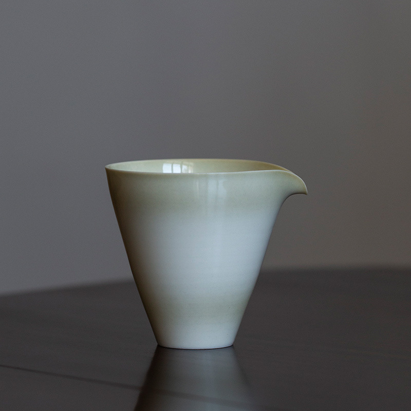 Set Gongfu de ceai în stil japonez, din cenușă de plante, cu gradient retro, pentru uz casnic — ceașcă de distribuție, ceainic și cești de servire