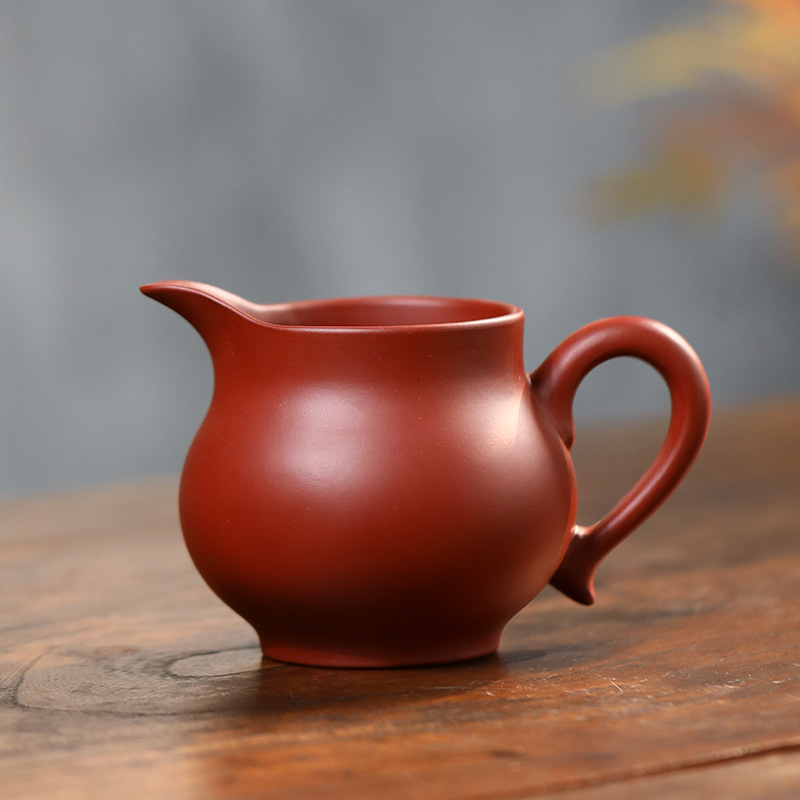 Set de ceai Yixing din lut mov, cană de distribuție a ceaiului și accesorii pentru ceremonia Kung Fu, realizat manual, Ceai Da Hong Pao galben, piatră minerală naturală