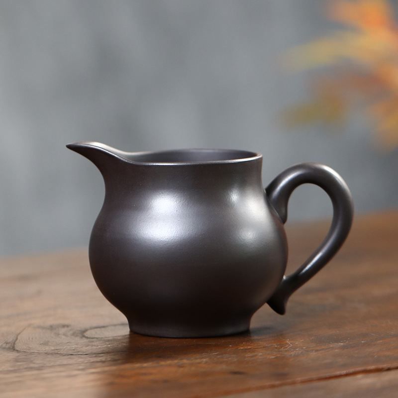 Set de ceai Yixing din lut mov, cană de distribuție a ceaiului și accesorii pentru ceremonia Kung Fu, realizat manual, Ceai Da Hong Pao galben, piatră minerală naturală