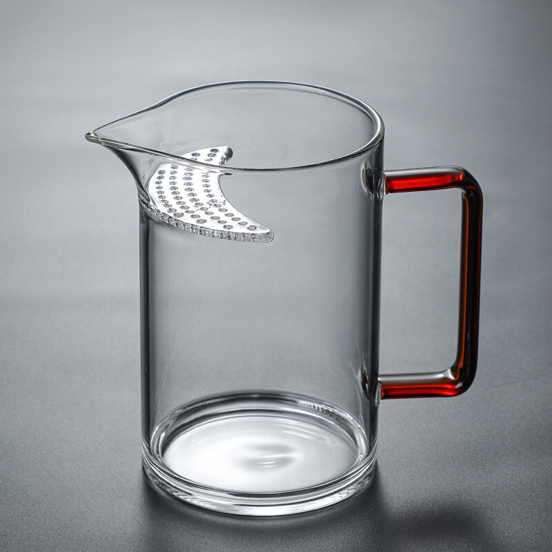 Set Gongfu pentru ceai, pentru casă și birou, cu mâner colorat, gură ascuțită, filtru în formă de semilună și ceașcă pentru porții egale