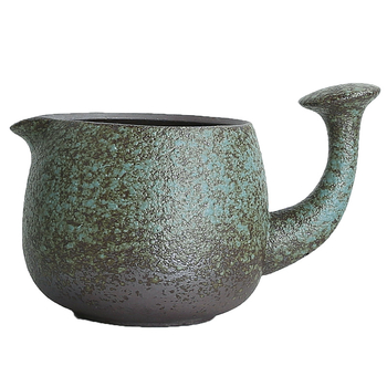 Set ceai ceramic în stil japonez cu ceașcă Gongdao, căni cu mâner lateral, tavă de ceai și instrument de distribuție a ceaiului
