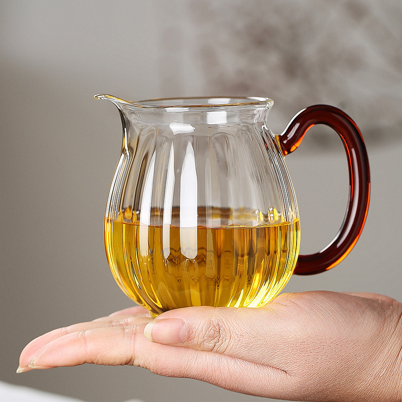 Ceașcă de ceai din sticlă rezistentă la temperaturi înalte, cu separator ceai-apă și filtru din oțel inoxidabil