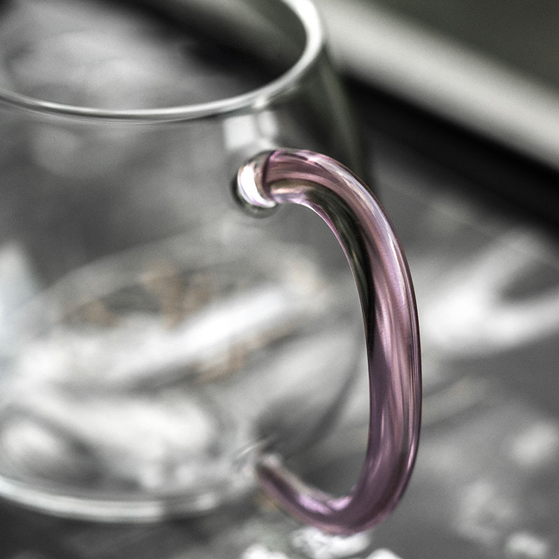 Stil japonez, separator de ceai transparent în formă de semilună și Fair Cup, sticlă borosilikată, rezistentă la căldură, accesoriu pentru setul Kung Fu de ceai