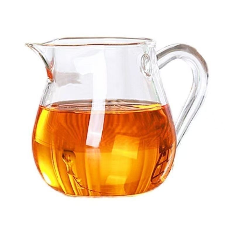 Set de ceai din sticlă cu filtru din borosilicat înalt rezistent la căldură, stil japonez, pentru preparare și servire, include infuzor și separator de ceai