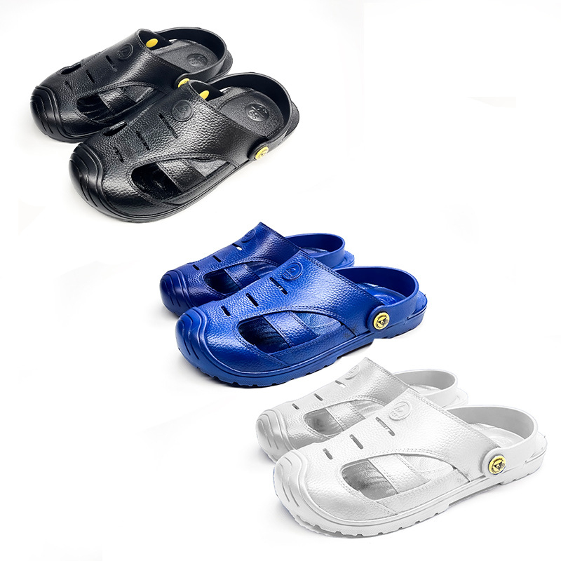 Sandale antistatice cu protecție a vârfului, talpă moale, respirante, ușoare, antiderapante și protecție la praf pentru spații curate din fabricile electronice – unisex