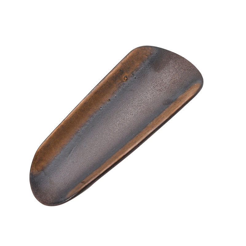 Linguriță de ceai ceramică, aurită, lucrată manual, stil Zen japonez, accesorii ceremonie Gongfu