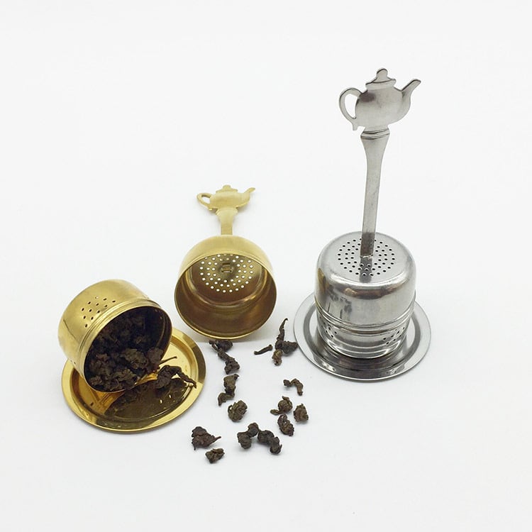 Infuzor de ceai din oțel inoxidabil 304 cu mâner pentru ceainic, filtru de ceai, uneltă de bucătărie, dimensiuni 12x4x4 cm