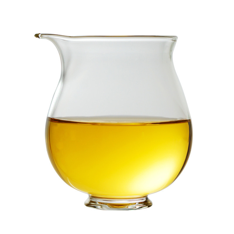 Sticlă borosilicată rezistentă la căldură, în stil japonez, cu ceașcă pentru distribuția ceaiului, divizor de ceai și ceainic — accesorii pentru ceai Kung Fu