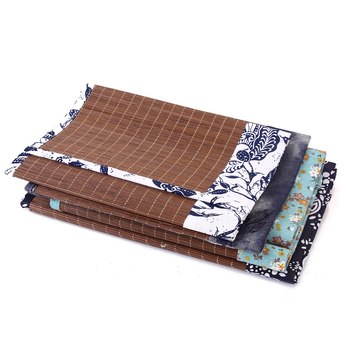 Set de accesorii pentru ceremonia ceaiului în stil chinezesc, covoraș din bambus pentru ceai, perdea pentru ceai, prosop pentru ceai, covoraș izolant termic, steag Zen pentru masă, accesorii pentru ceremonia ceaiului