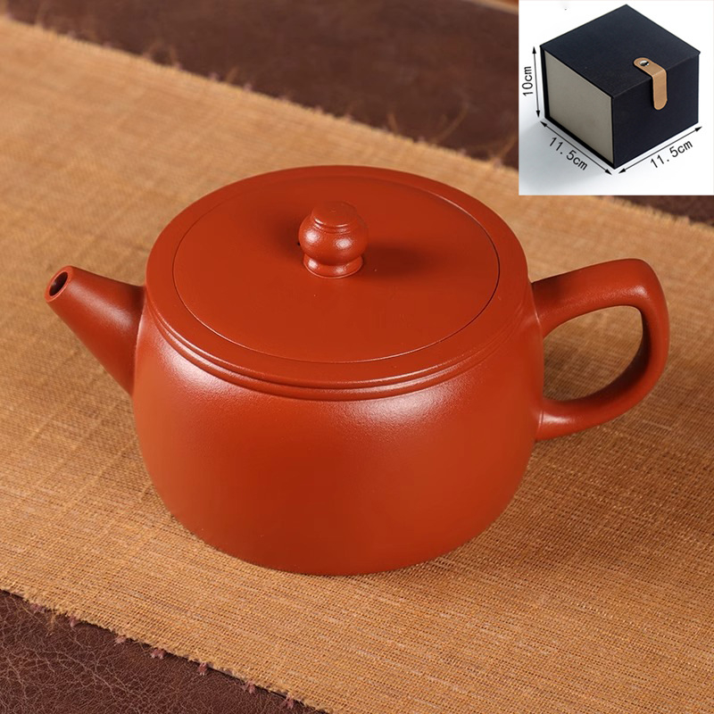 Ceainic Yixing din lut purpuriu, lucrat manual, capacitate mare, stil Fengming