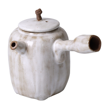 Ceainic ceramic cu mâner lateral, stil Wabi-Sabi, roz vintage, set Kung Fu de ceai pentru acasă, cu filtru