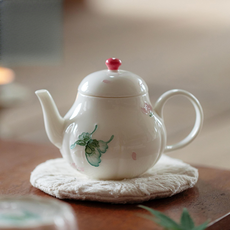 Ceainic pictat manual cu glazură Arita, ceramică mică pentru uz casnic, aspect elegant