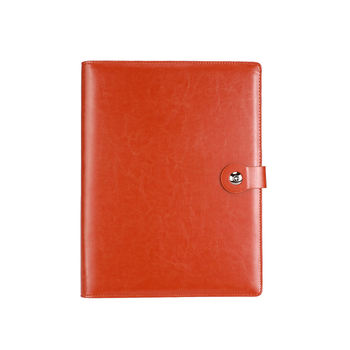 Dosar din piele A4 cu 4 găuri, carnet de notițe, pentru birou, cu logo imprimat