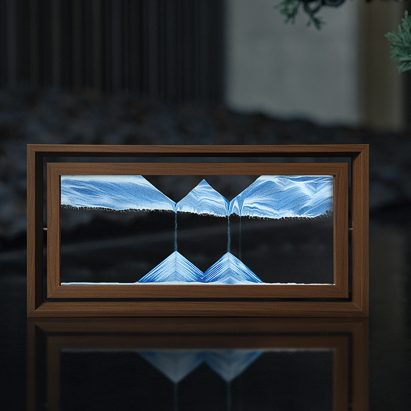 Ornament austriac cu pictură în nisip pentru casă – decor modern cu clepsidră