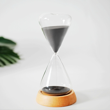 Clepsidră din sticlă, 15 minute, design minimalist, ornament creativ personalizat, cadou de ziua de naștere.