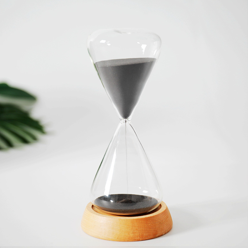 Clepsidră din sticlă, 15 minute, design minimalist, ornament creativ personalizat, cadou de ziua de naștere.