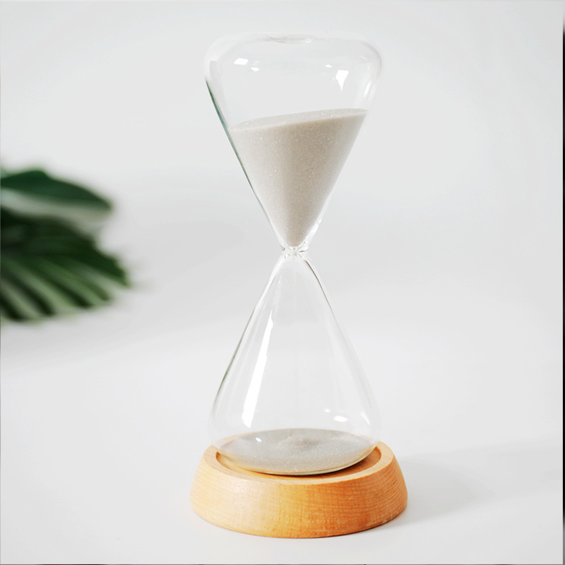Clepsidră din sticlă, 15 minute, design minimalist, ornament creativ personalizat, cadou de ziua de naștere.