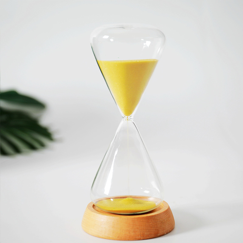 Clepsidră din sticlă, 15 minute, design minimalist, ornament creativ personalizat, cadou de ziua de naștere.