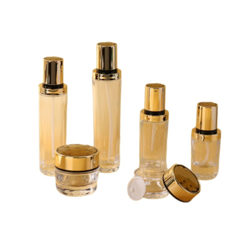 Prozirna staklena boca s pumpom za kozmetiku i njegu kože, kapaciteti 30 ml, 50 ml ili 100 ml