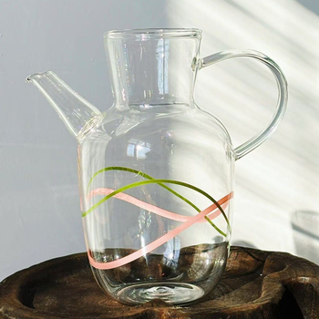 Ceainic din sticlă borosilicat, 500 ml, stil chinezesc nou, imitatie Song, pentru uz casnic, cu funcție de fierbere a apei
