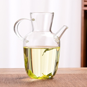 Ceainic din sticlă borosilicat, 500 ml, stil chinezesc nou, imitatie Song, pentru uz casnic, cu funcție de fierbere a apei